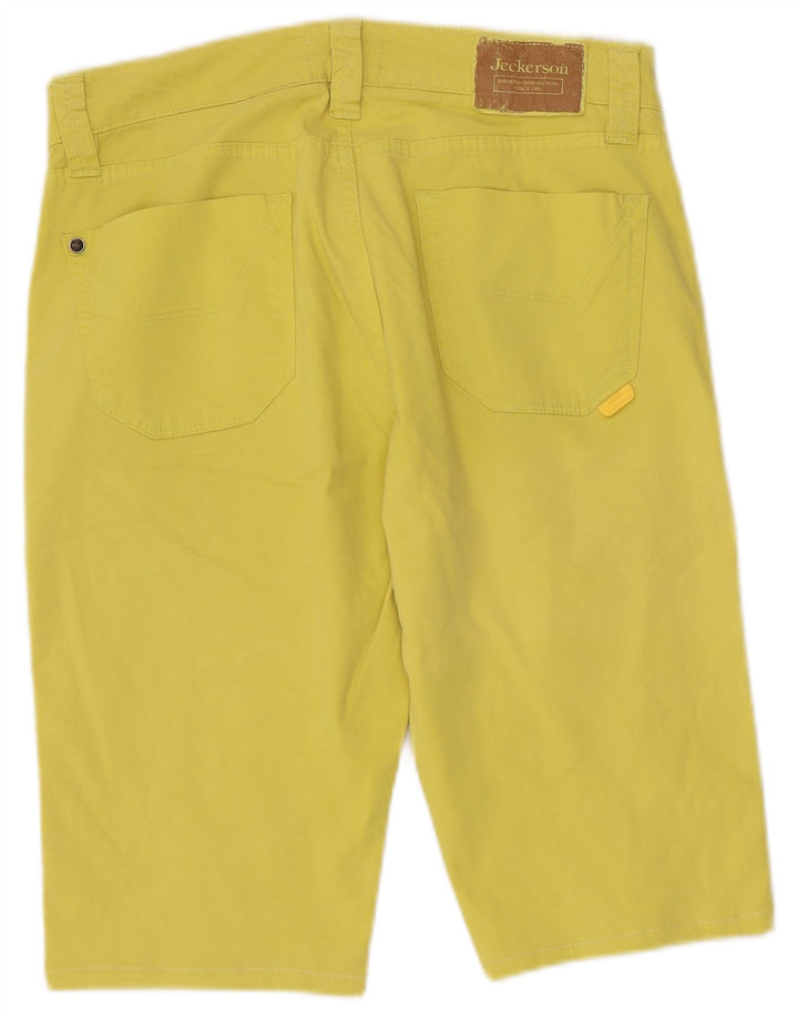 Jeckerson Herren Bermudashorts W30 mittelgelbe Baumwolle