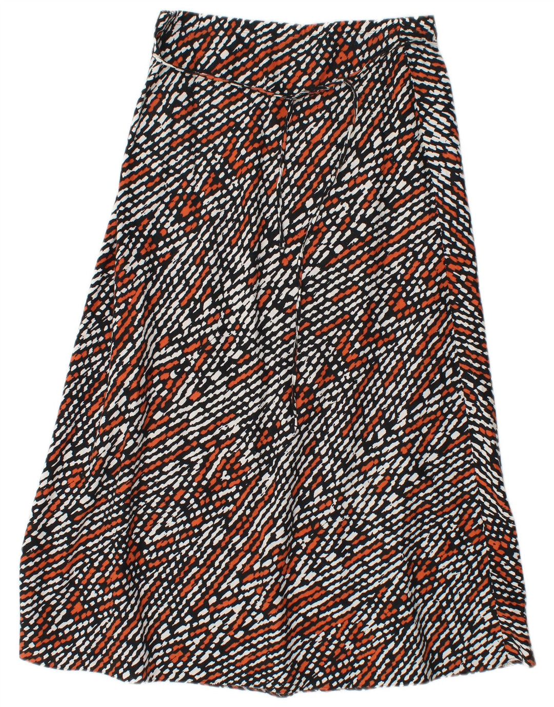 MARKS & SPENCER Damen A-Linienrock UK 12 Medium W30 Mehrfarbiger Chevron
