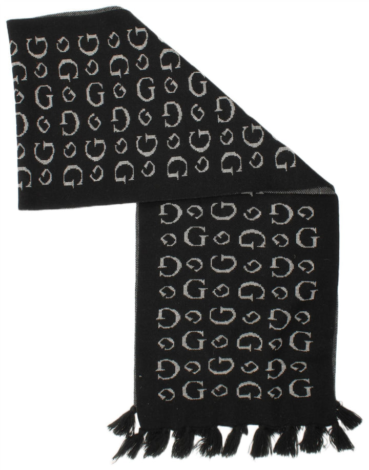 Guess Grafik-Rechteckschal für Damen, Einheitsgröße, schwarzes Acryl-Logo