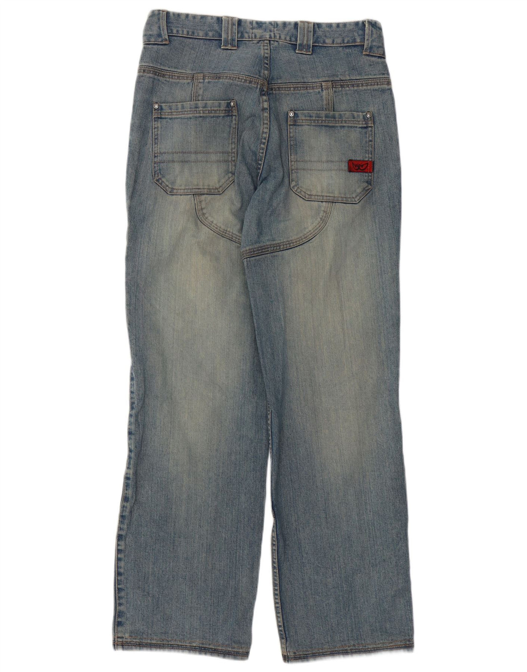 Suomy Herren Motorstyle Graphic Straight Jeans Medium W32 L32 Blaue Baumwolle
