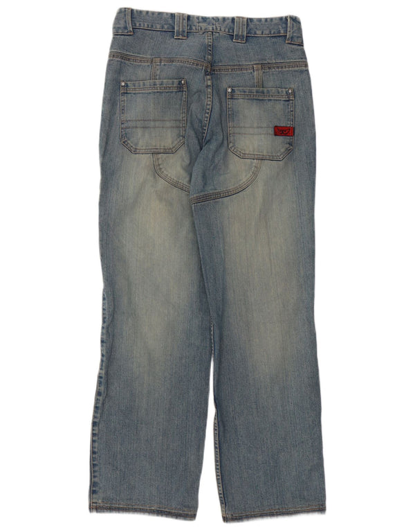 Suomy Herren Motorstyle Graphic Straight Jeans Medium W32 L32 Blaue Baumwolle