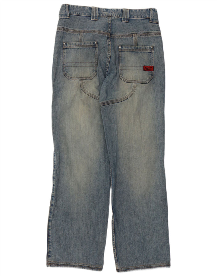 Suomy Herren Motorstyle Graphic Straight Jeans Medium W32 L32 Blaue Baumwolle