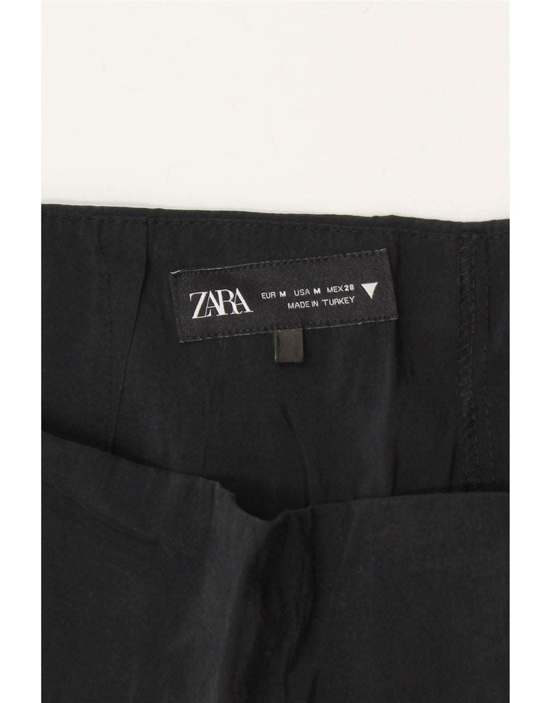 ZARA Damen Mini-Skort UK 12 Medium Schwarz