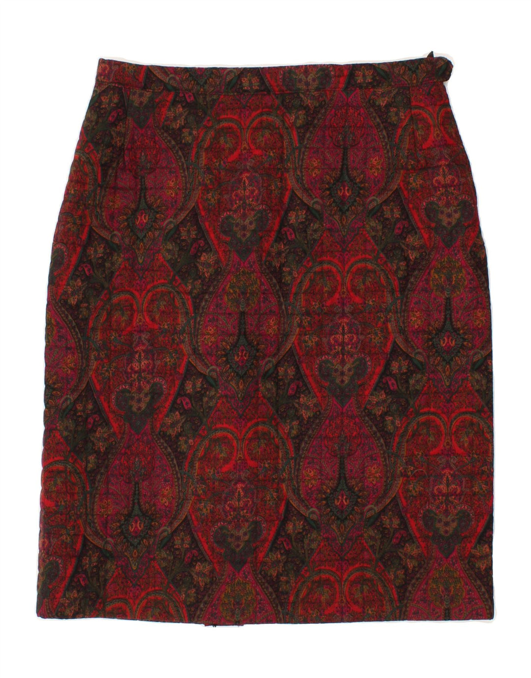 VINTAGE Womens Pencil Skirt W32 Large  Red Paisley Vintage Vintage and Second-Hand Vintage from Messina Hembry 