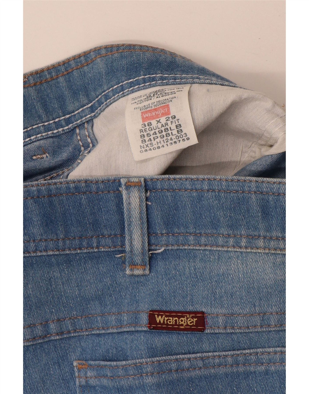 WRANGLER Herren-Jeans mit normaler Passform, gerade Passform, W38, L29, blaues Polyester