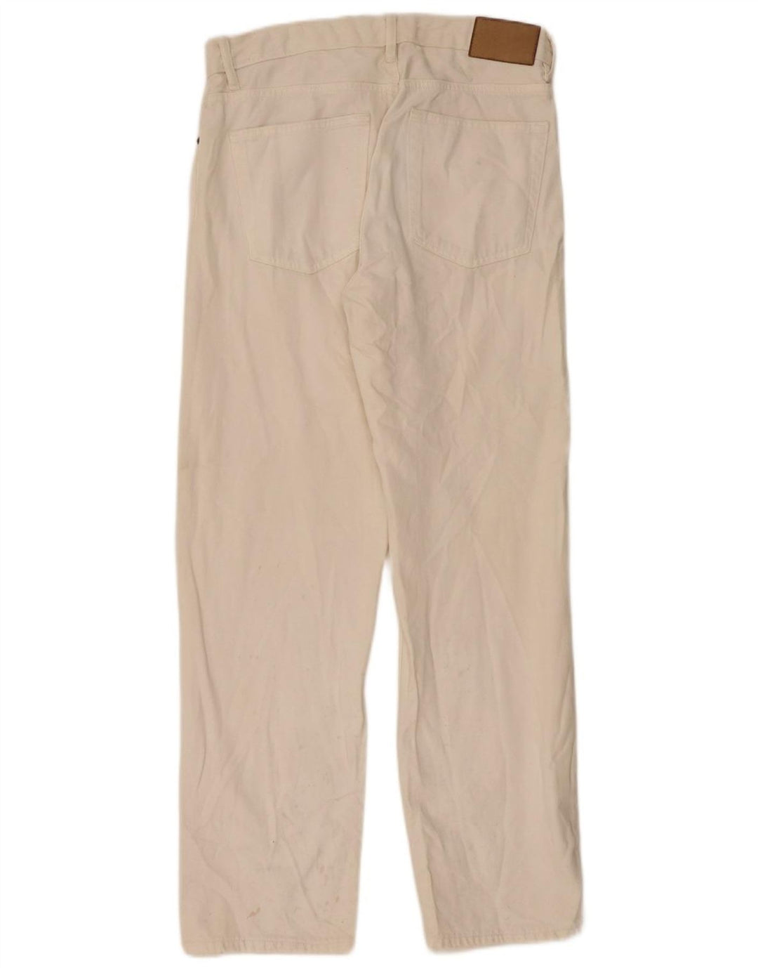 Zara Herren Straight Jeans EU 40 Medium W31 L32 Off White
