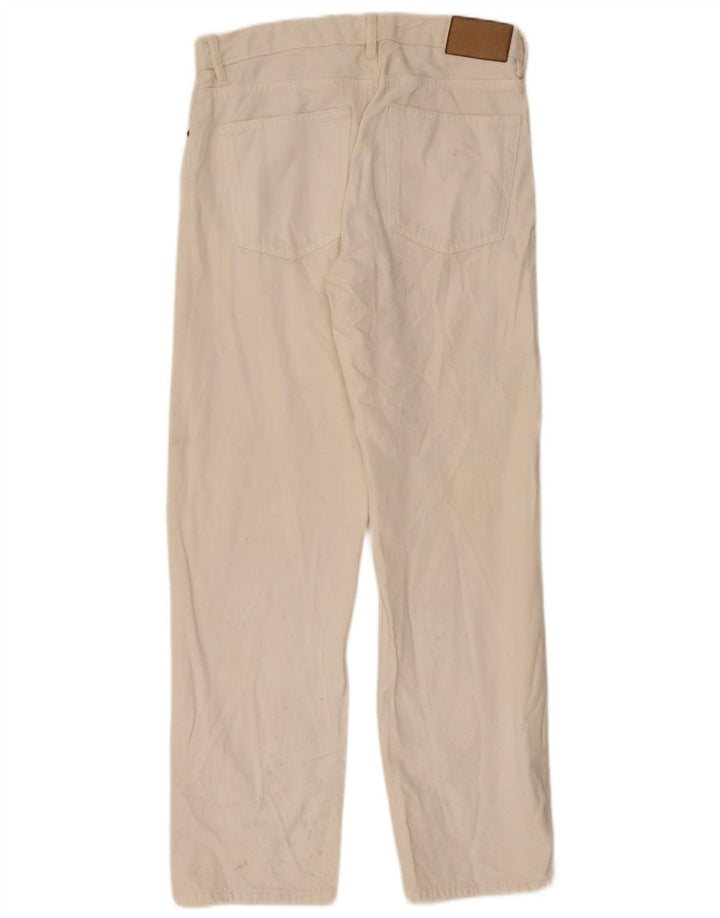 Zara Herren Straight Jeans EU 40 Medium W31 L32 Off White