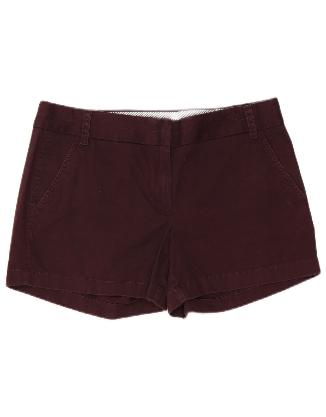 J. CREW Damen Chino-Shorts US 8 Medium W32 Braune Baumwolle