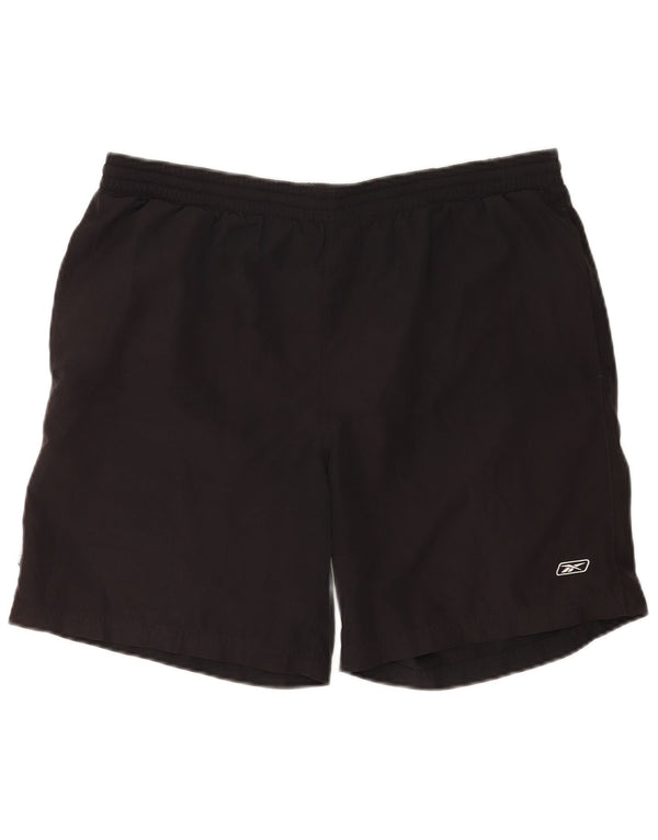 Reebok Herren Badeshorts Medium Schwarz Polyester