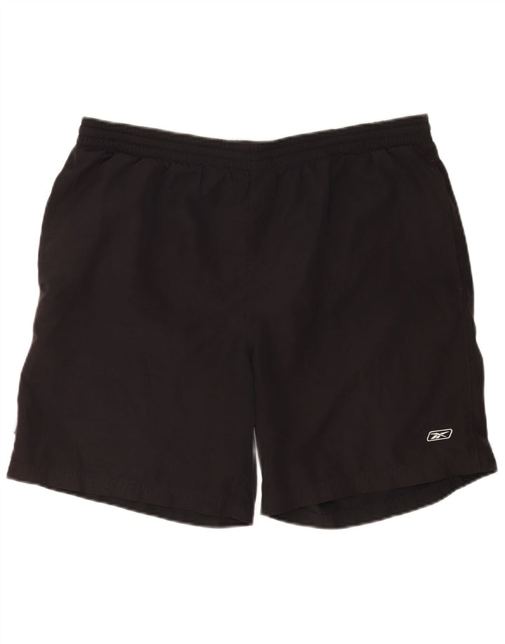 Reebok Herren Badeshorts Medium Schwarz Polyester