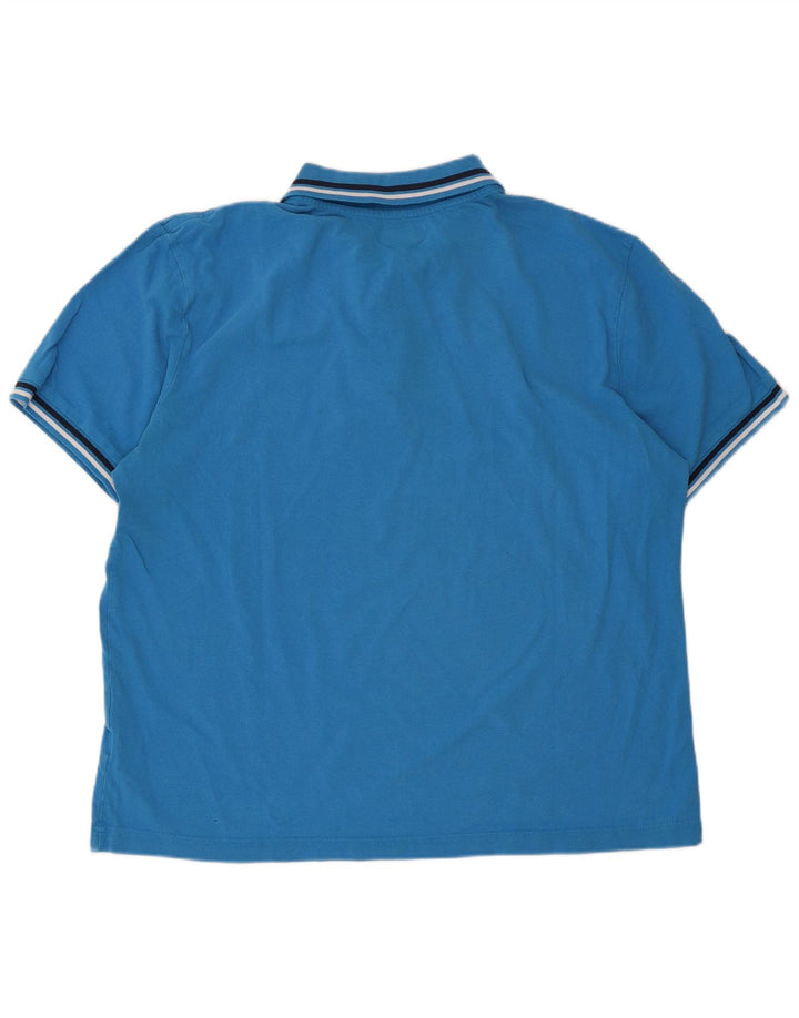 Kappa Herren Poloshirt 2XL Blau Baumwolle