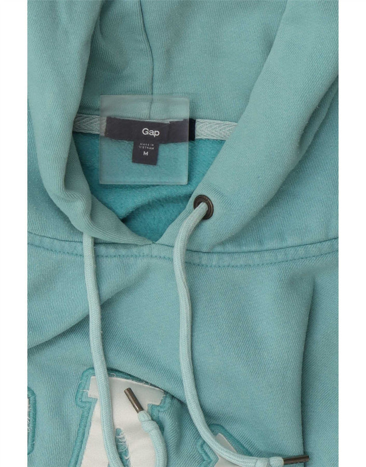 Gap Damen-Kapuzenpullover mit grafischer regulärer Passform, UK 12, Mittelblau