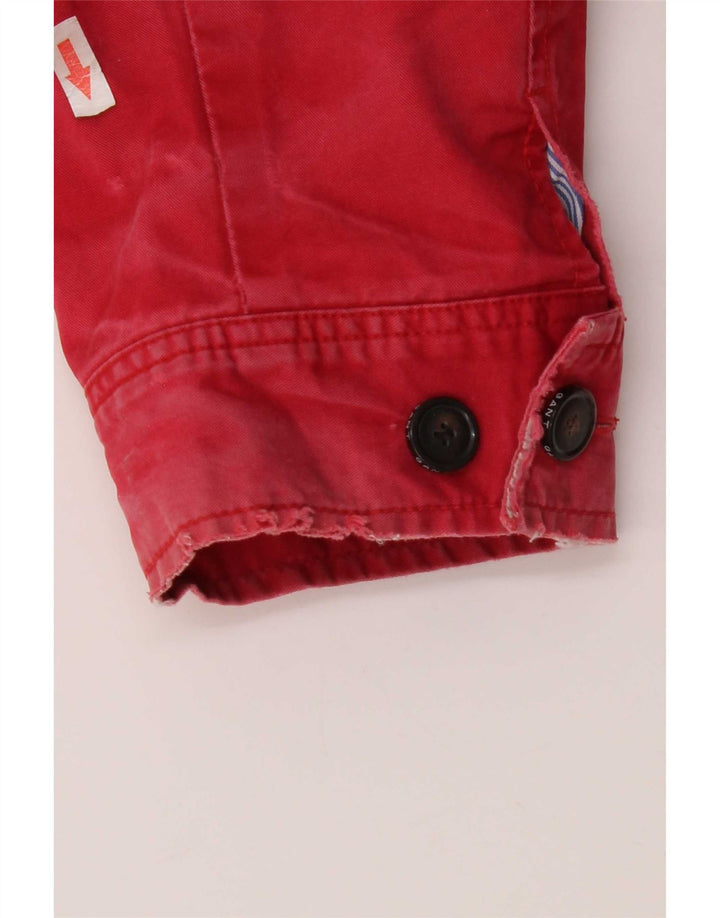 Gant Herren Bomberjacke UK 44 2XL Rote Baumwolle