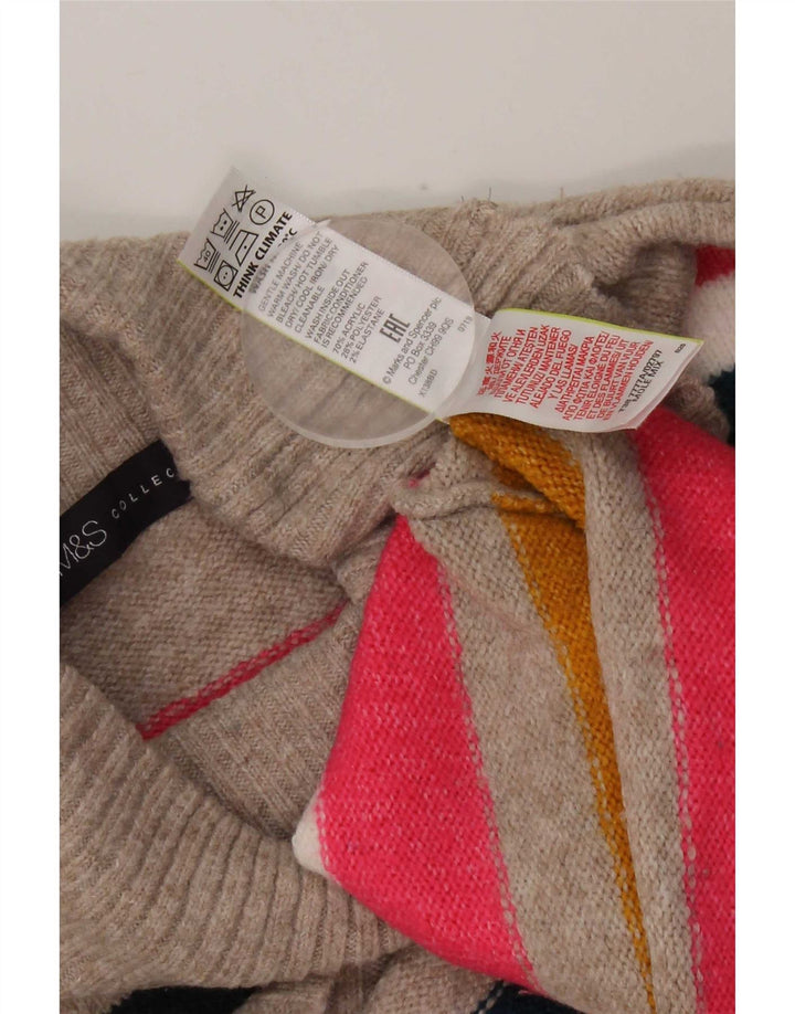 Marks & Spencer Damen-Pullover mit Rollkragen, Gr. 18, XL, mehrfarbig
