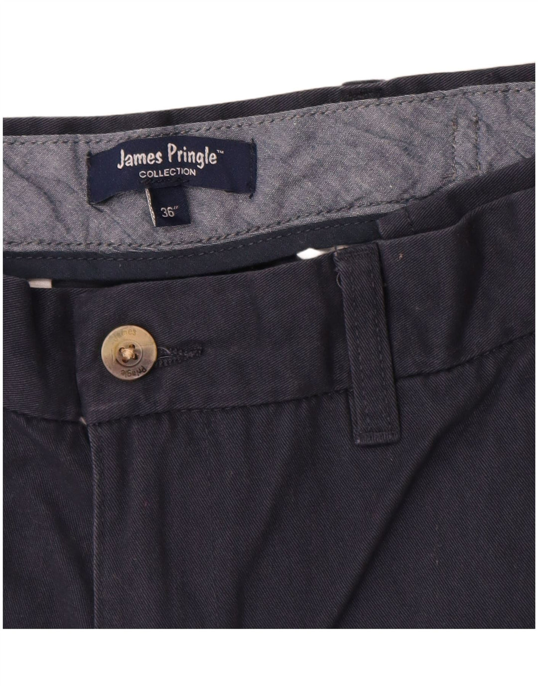 James Pringle Herren-Chinoshorts W36, groß, marineblau, Baumwolle, klassisch