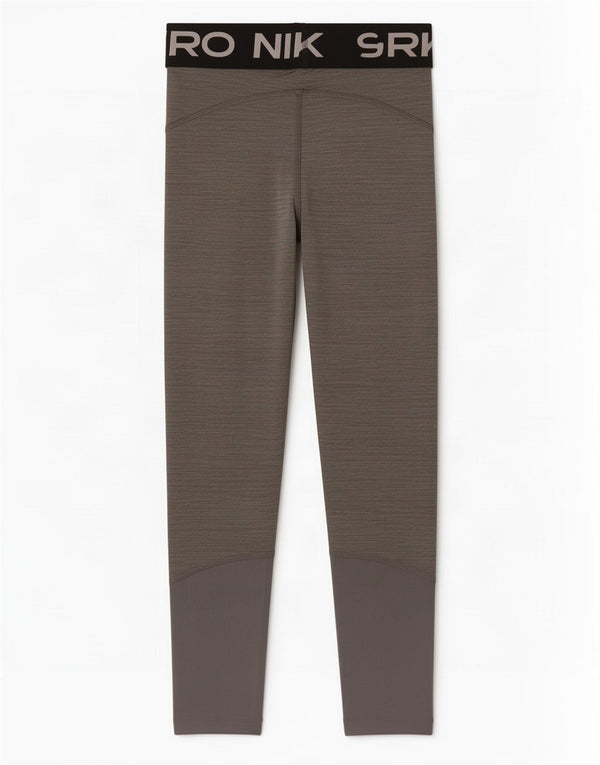 Nike Womens Dri Fit Capri Graphic Leggings UK 8 Small Grau Farbblock