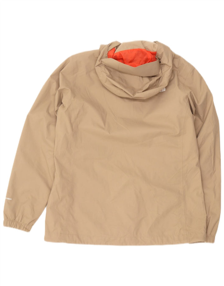 The North Face Damen-Regenjacke mit Kapuze, UK 14, Größe L, Beige, Polyester