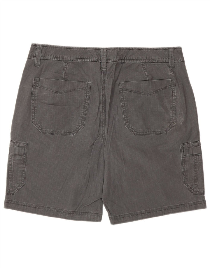 Eddie Bauer Womens Slightly Curvy Cargo Shorts US 6 Medium W30 Graue Baumwolle