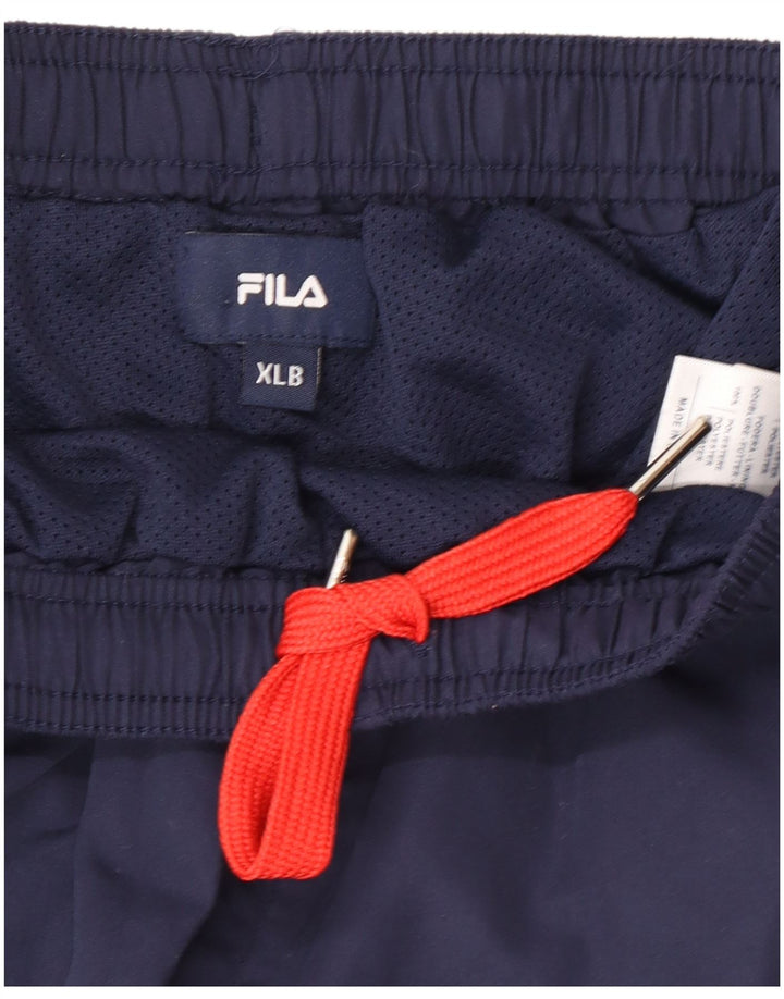 Fila Graphic Sportshorts für Jungen, 13–14 Jahre, XL, Marineblau, Polyester