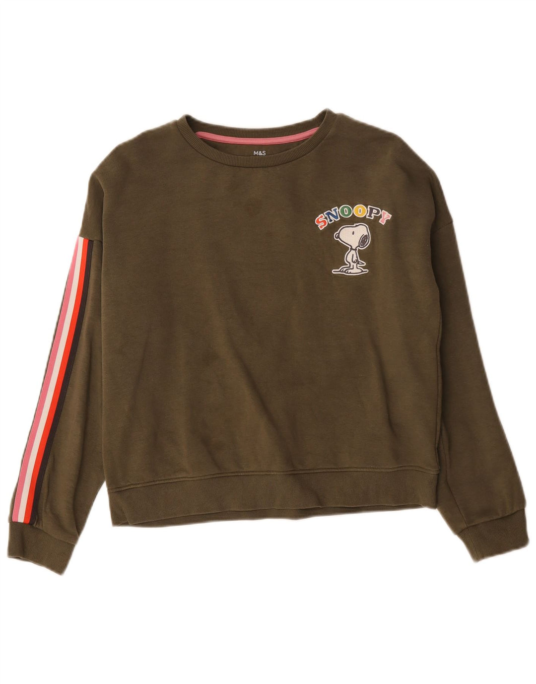 Marks & Spencer Peanuts Sweatshirt für Mädchen, 13–14 Jahre, Khaki