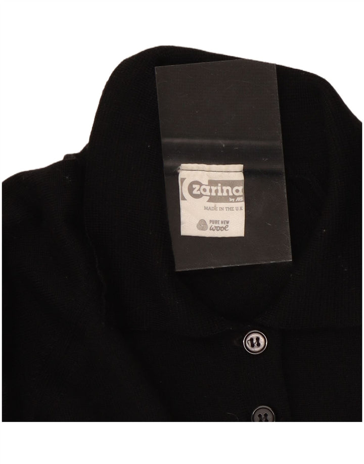 CZARINA Damen Rollkragenpullover Pullover UK 16 Große schwarze Wolle