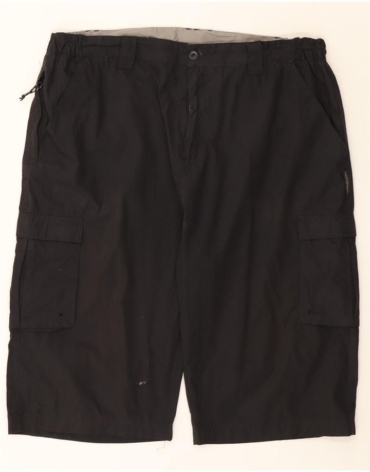 Mountain Warehouse Herren-Cargoshorts W40 XL, schwarzes Polyester