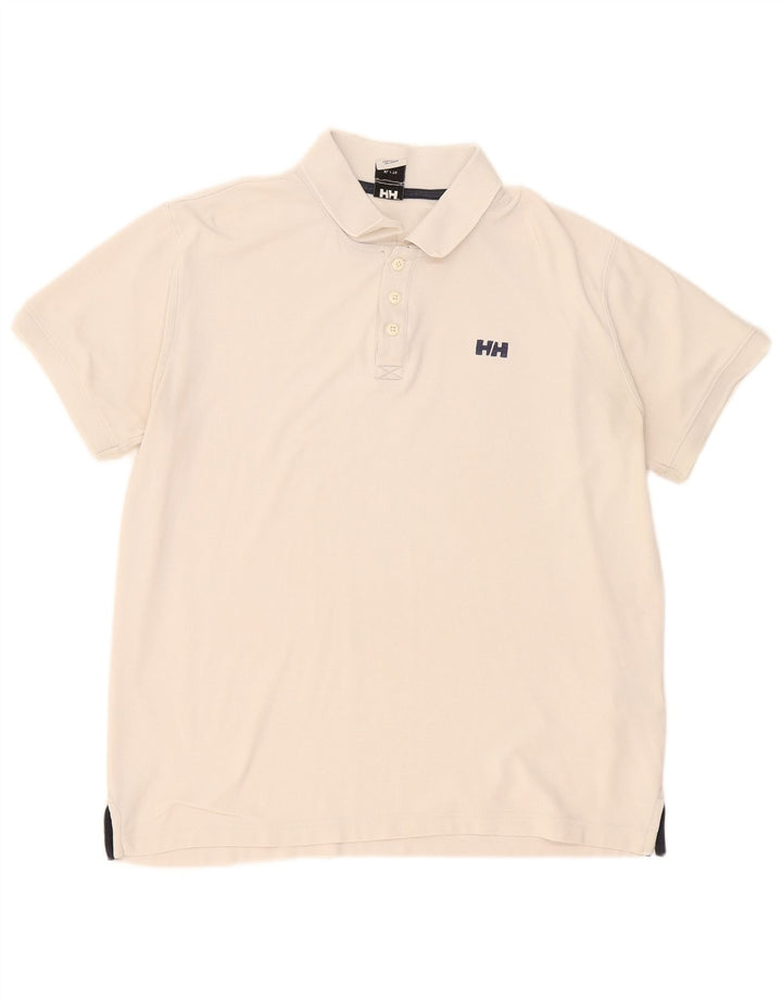 Helly Hansen Herren Poloshirt XL Off White Polyester