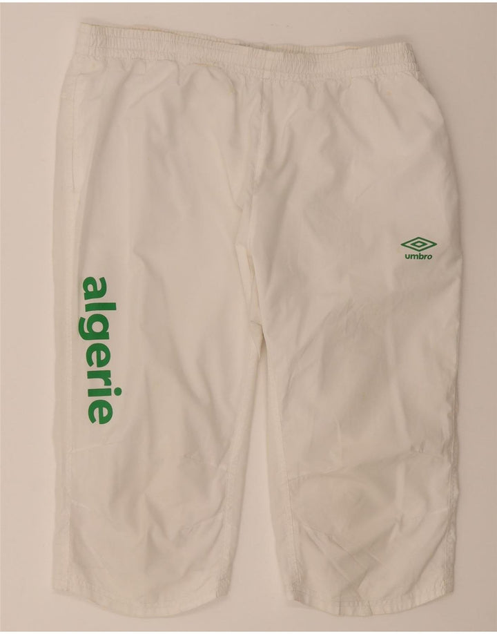 Umbro Herren Graphic Bermuda Sport Shorts 2XL Weiß Polyester