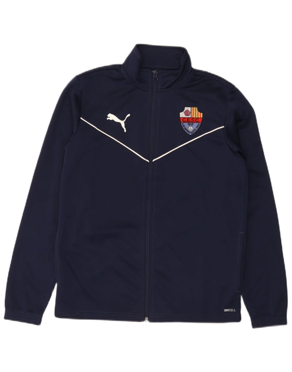 Puma Jungen Santes Creus Trainingsanzug Top Jacke 13-14 Jahre Marineblau Polyester