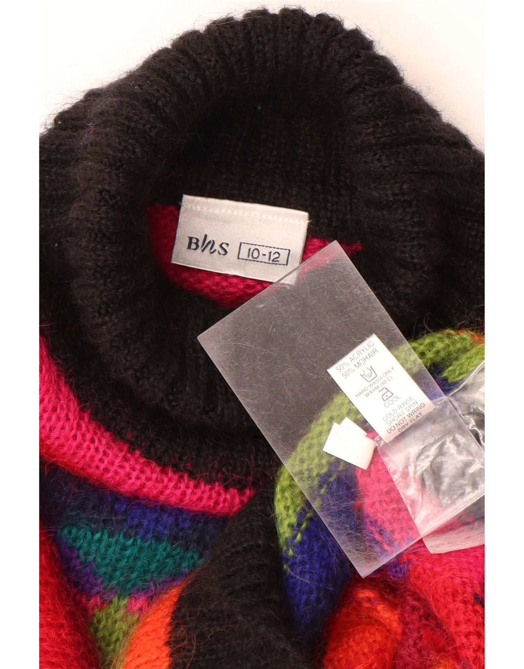 BHS Rollkragenpullover für Damen, Gr. 10/12, mittelmehrfarbig