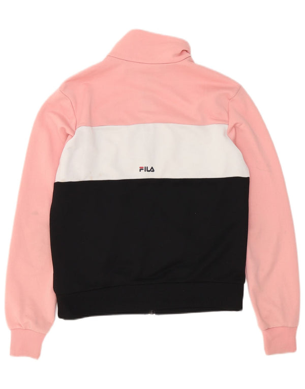 Fila Damen-Trainingsanzugoberteil mit Grafik, UK 6, XS, mehrfarbig, Farbblock