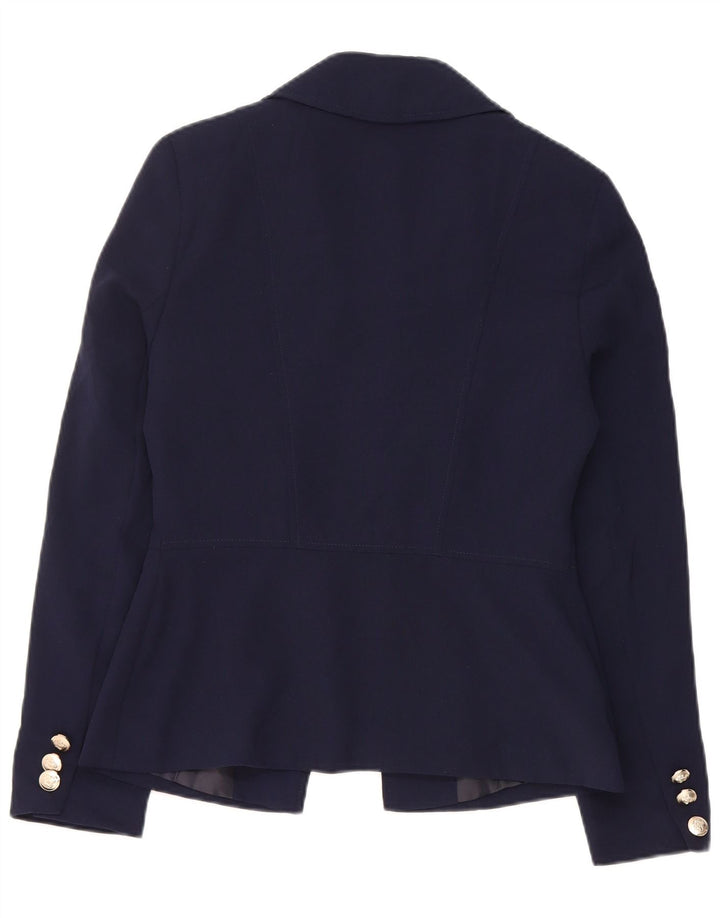 Lipsy Womens Open Blazer Jacke UK 10 Small Marineblau Polyester
