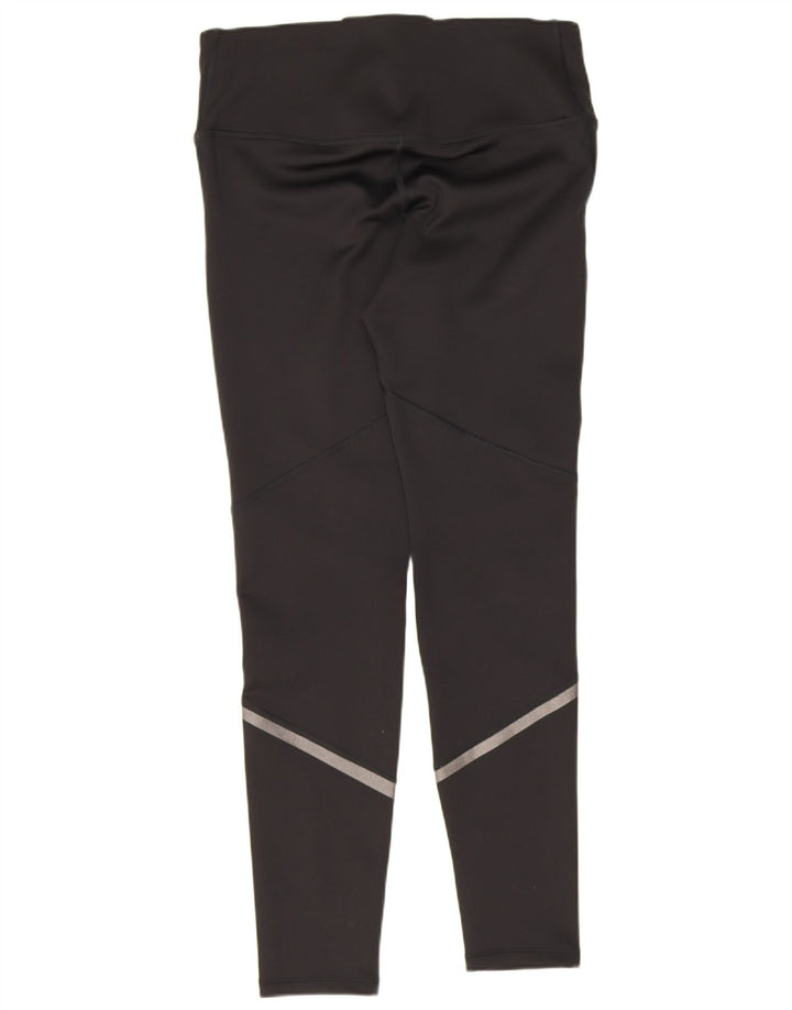 Under Armour Damen Cold Gear Graphic Leggings UK 12 Medium Schwarz
