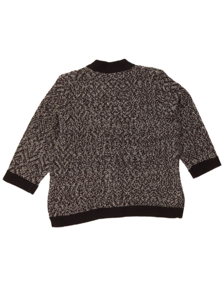 Marks & Spencer Damen-Cardigan-Pullover UK 14 Large Schwarz meliert