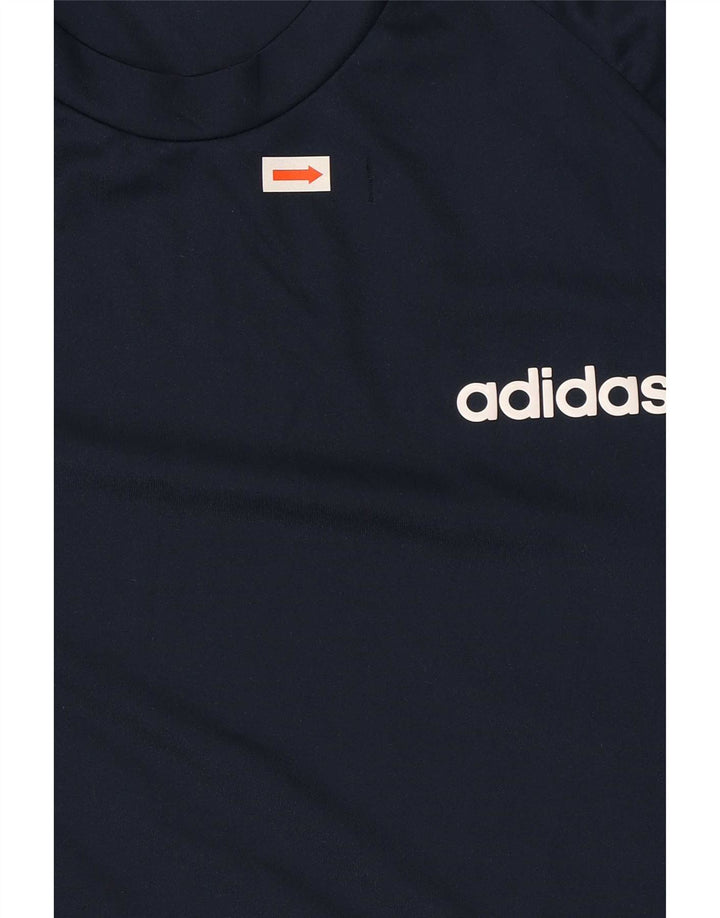 Adidas Herren Climalite T-Shirt Top Medium Marineblau Polyester