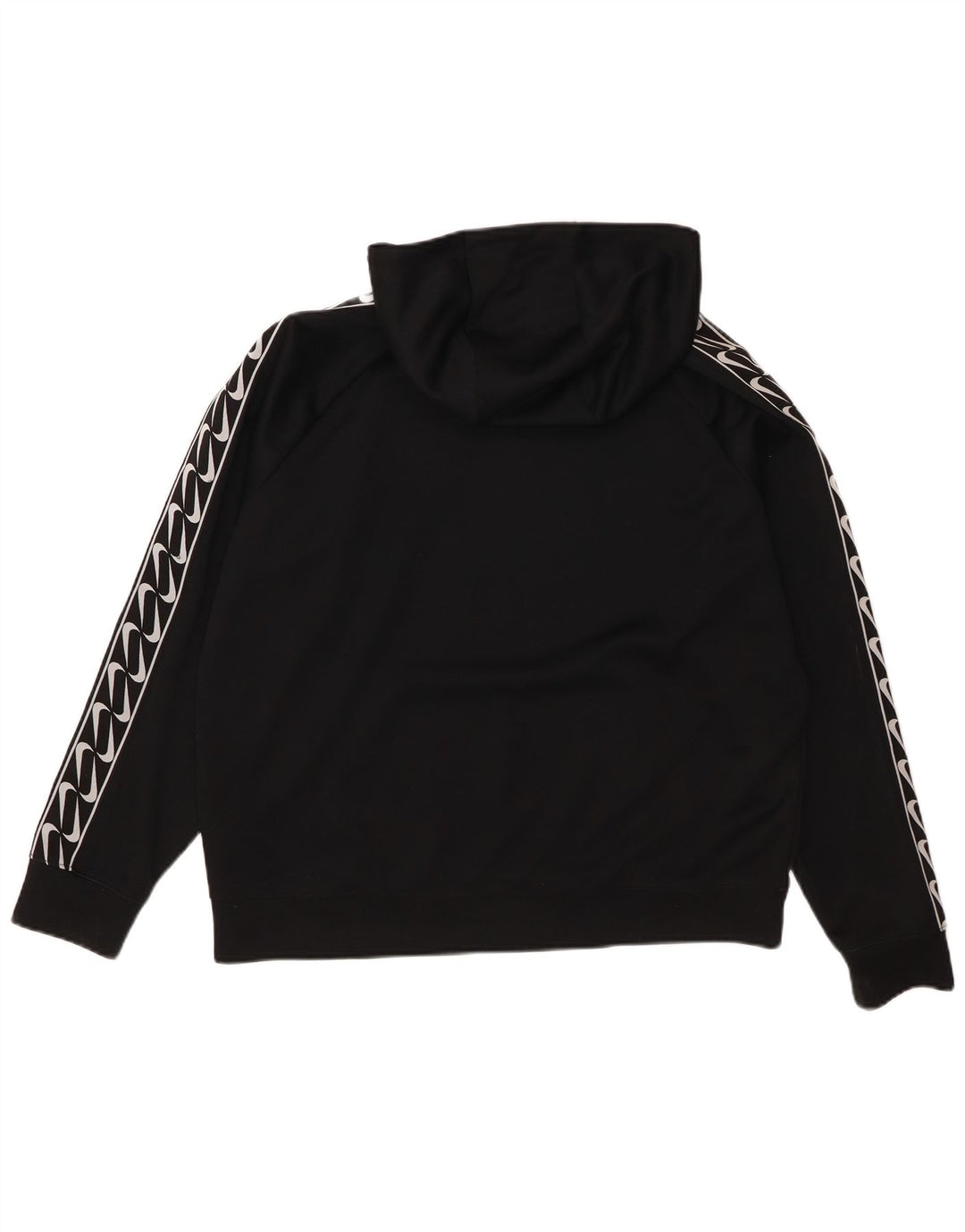 Nike Womens Graphic Oversized Hoodie Pullover UK 14 Mittelschwarzes Polyester