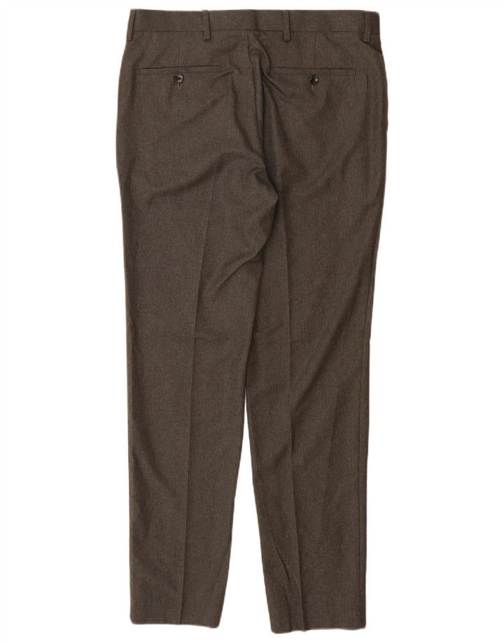 Marks & Spencer Herren Skinny Freizeithose W32 L31 Grau Polyester