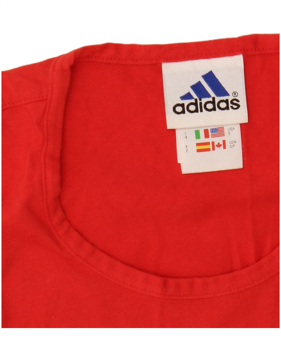 Adidas Herren Weste Top UK 36/38 Small Rote Baumwolle