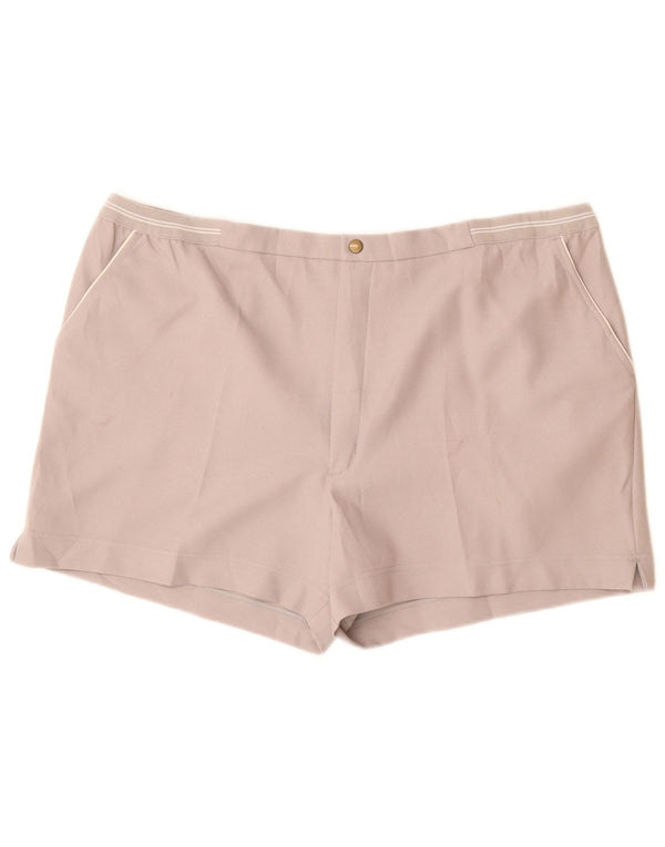 F.LLI Campagnolo Damen Chino-Shorts W40 2XL Grau Polyester