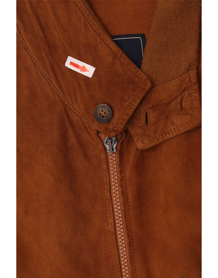Ivy Oxford Herren Wildleder Bomberjacke IT 52 XL Braun
