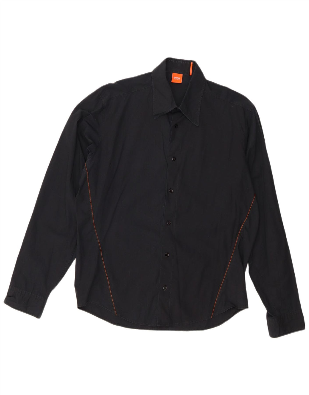 Hugo Boss Herrenhemd Mittelschwarze Baumwolle