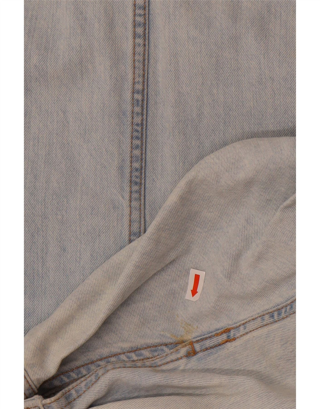 Übergroßer Jeans-Playsuit von Zara für Damen, UK 16, große blaue Baumwolle