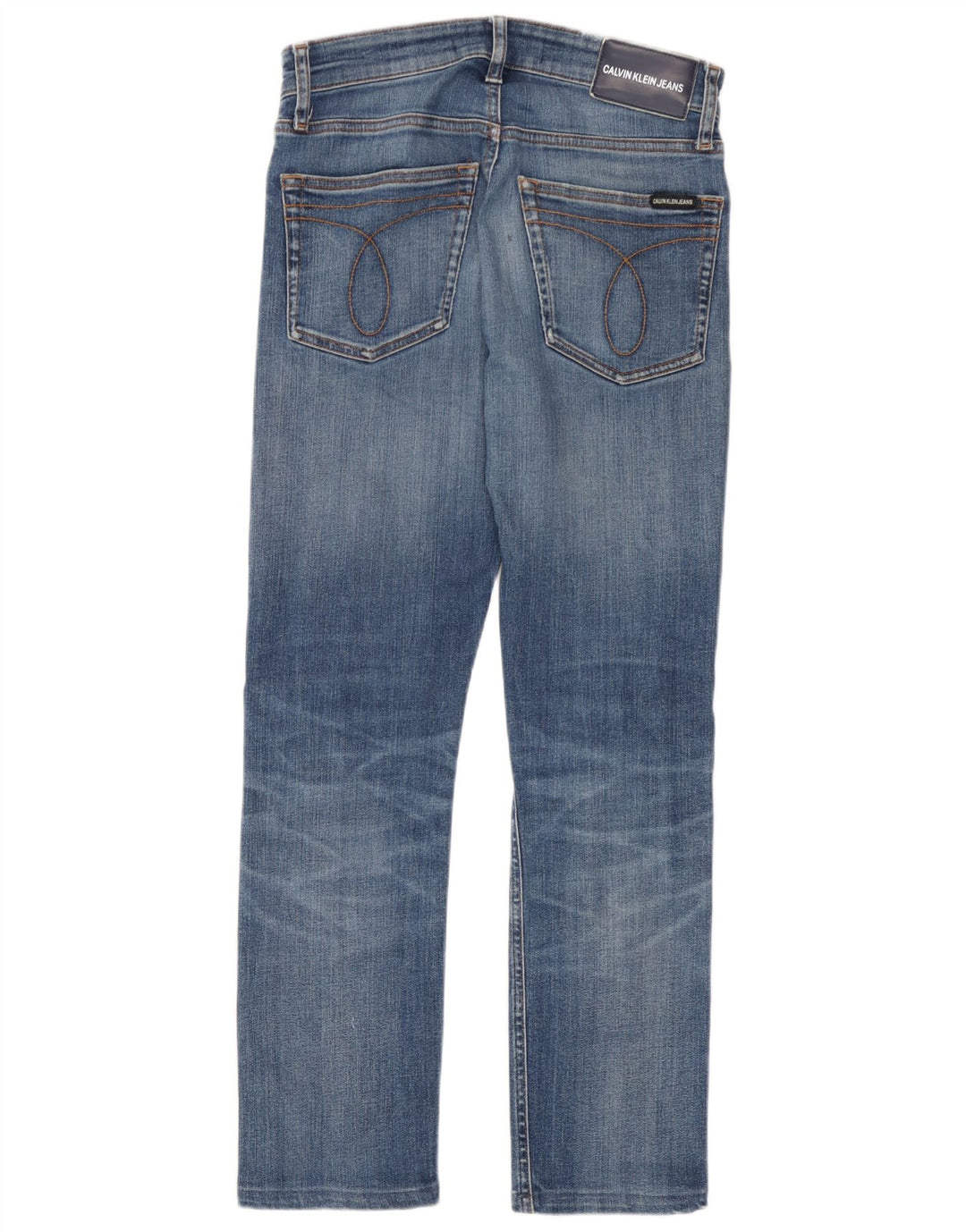 Calvin Klein Herren Slim Jeans W28 L27 Blaue Baumwolle