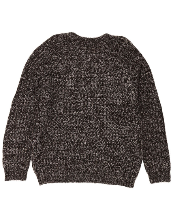 French Connection Mens Boat Neck Jumper Sweater Medium Grey Flecked Acrylic