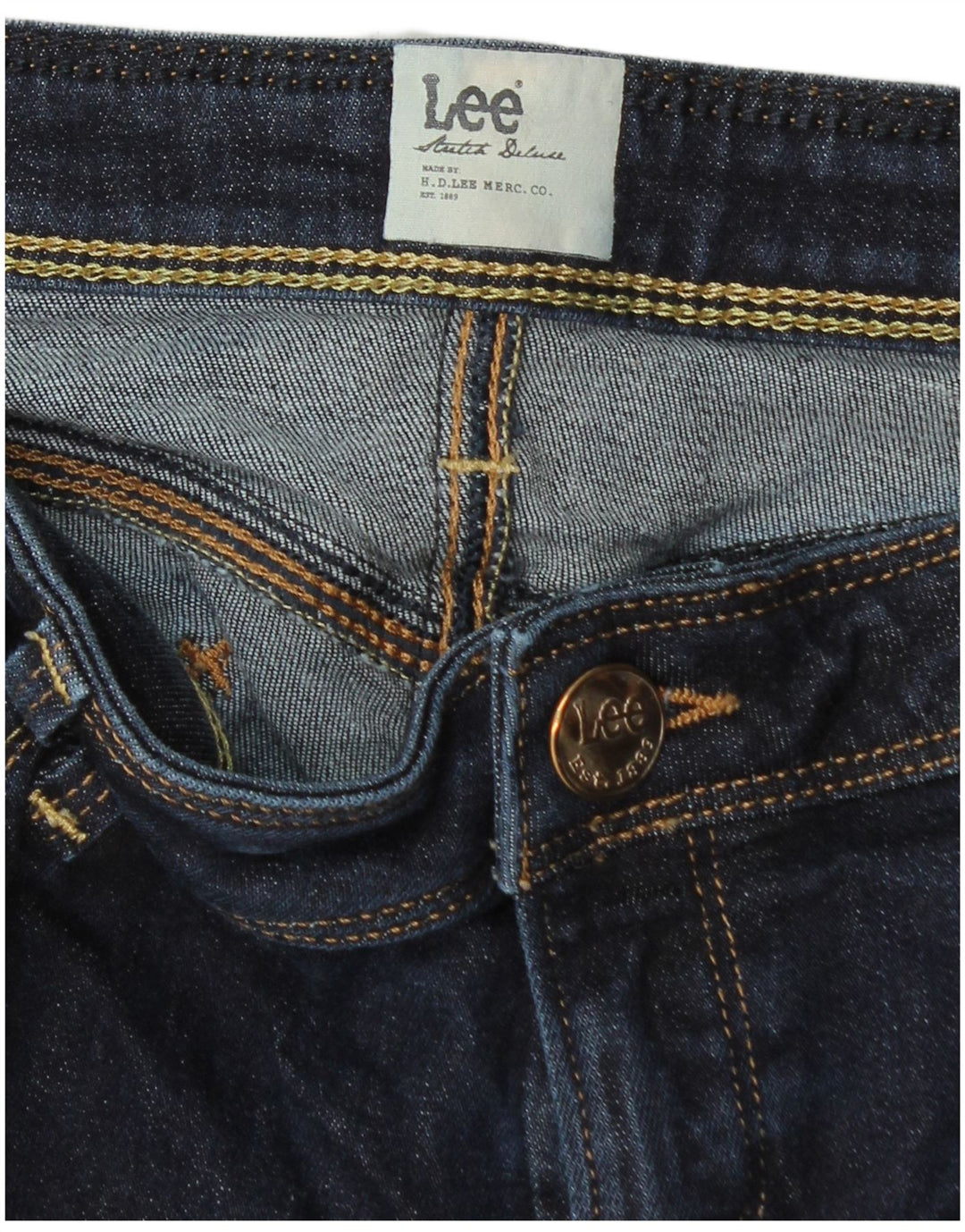 Lee Damen Skinny Jeans W28 L30 Marineblau