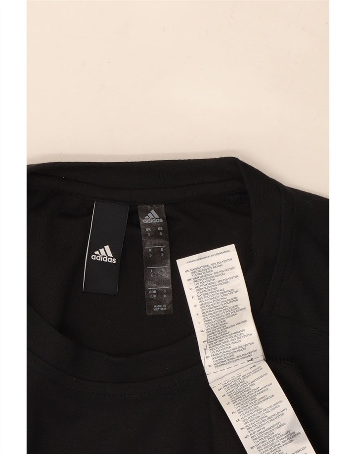 ADIDAS Herren T-Shirt Top Small Schwarz Polyester