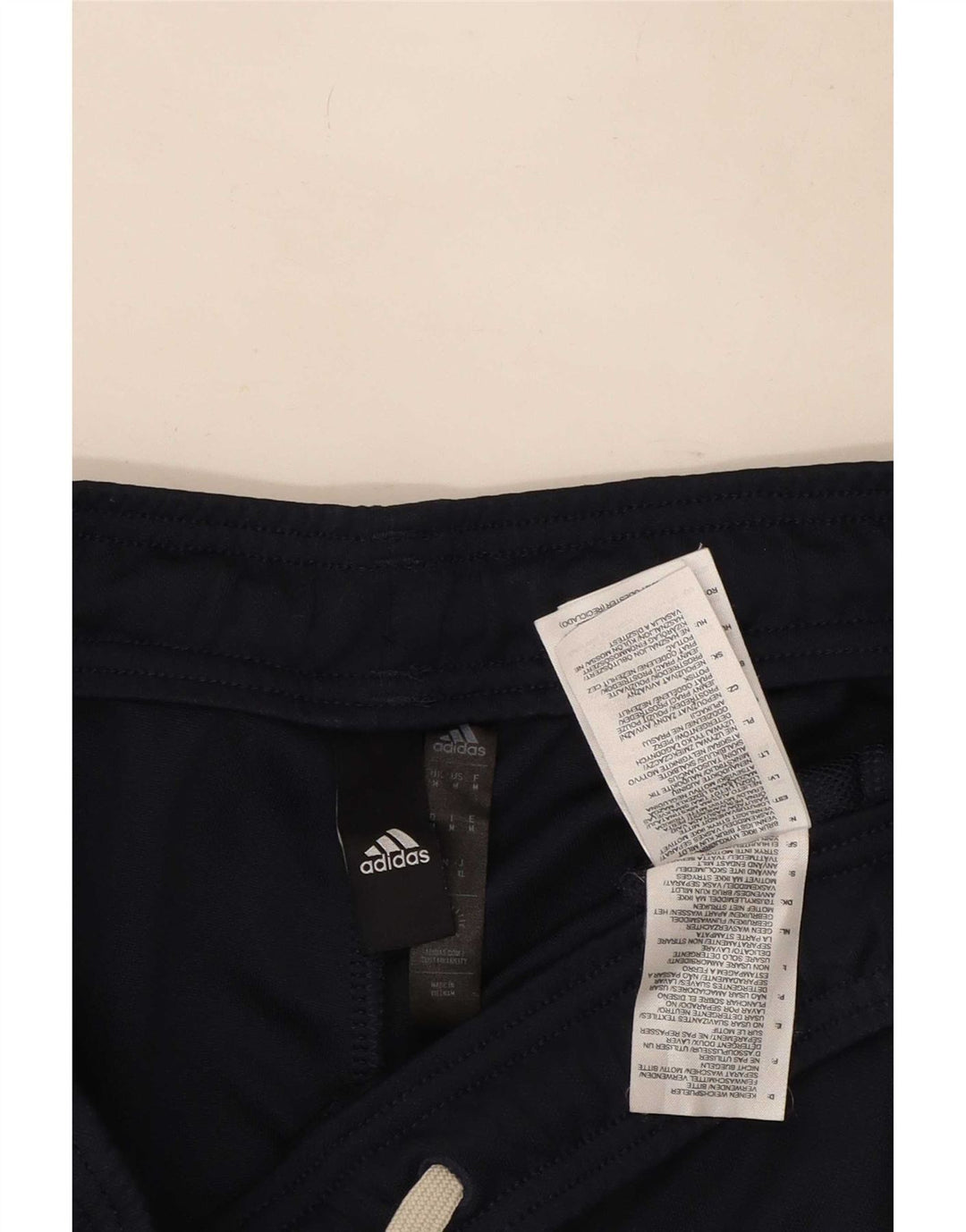 Adidas Herren-Trainingshose, mittelgroß, marineblau, Colourblock-Polyester