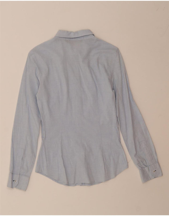 ZARA Womens Shirt UK 6 XS Blue Vintage Zara and Second-Hand Zara from Messina Hembry 