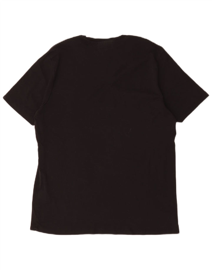 Hugo Boss Herren T-Shirt Top XL Schwarz Baumwolle