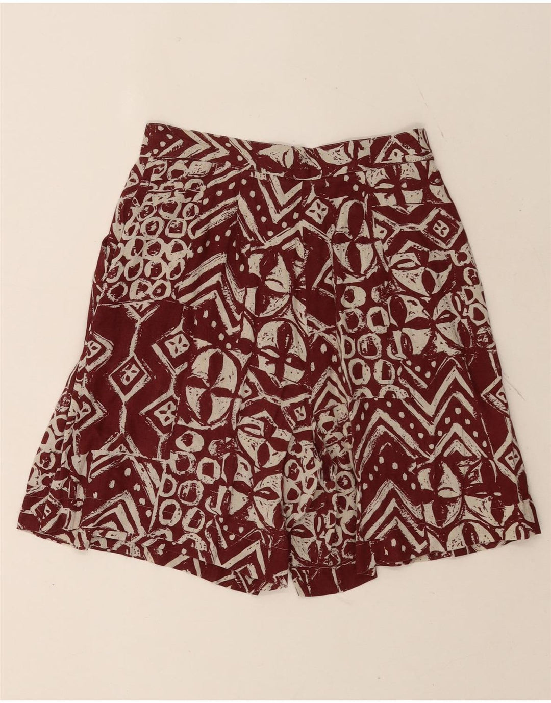 Marcello Cioni Damen Chinoshorts IT 44 Medium W26 Braun Geometrisch